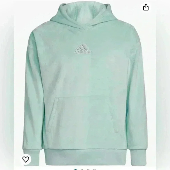 GIRLS ADIDAS HOODIE SIZE 10/12 - Picture 1 of 8